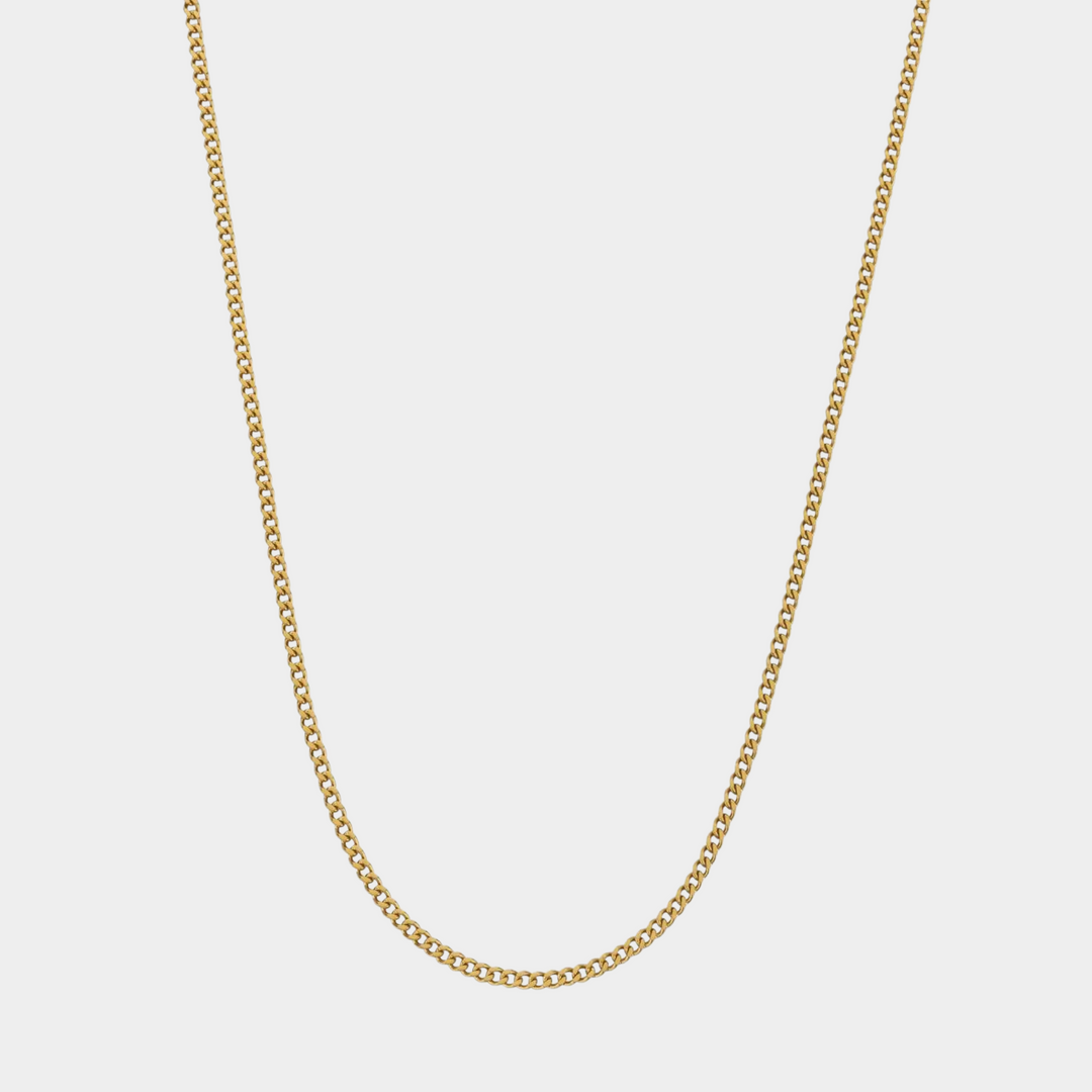 Gold Connell Chain Necklace 3MM