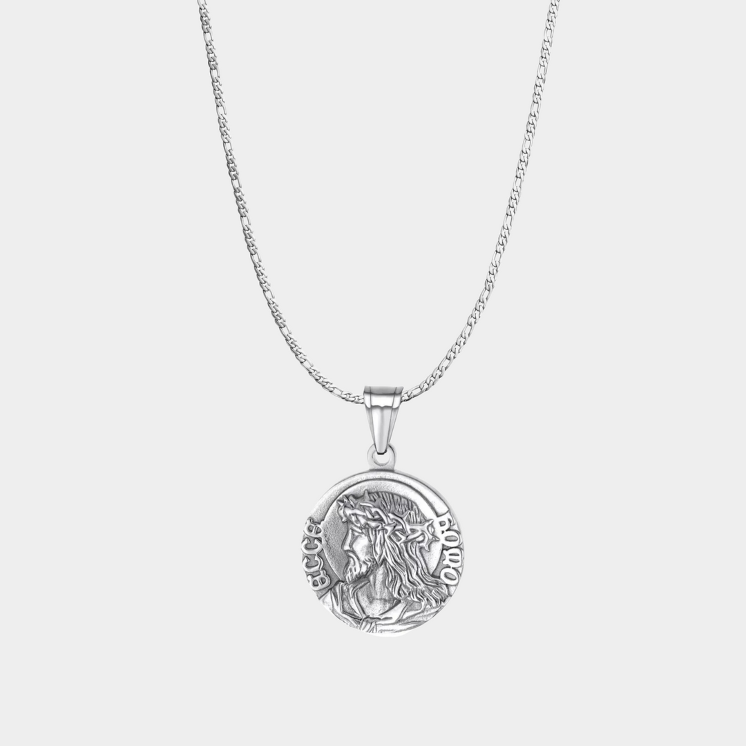 Silver Jesus Necklace Pendant