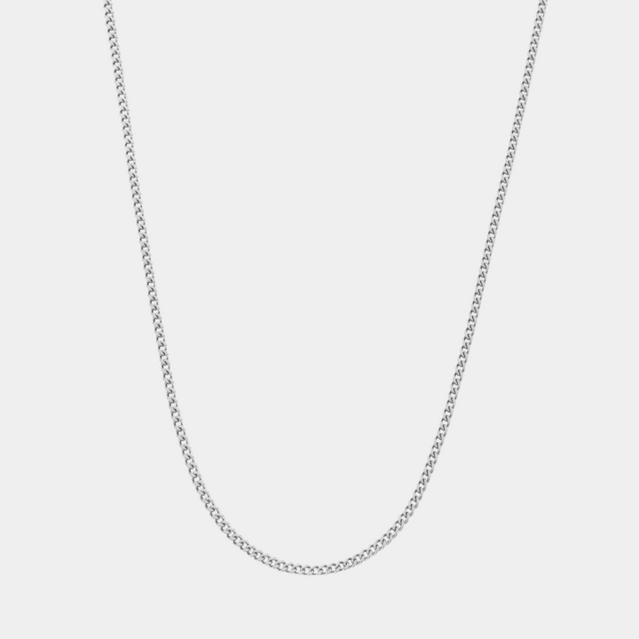 Silver Connell Chain Necklace 3MM