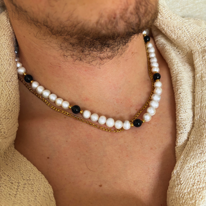 Onyx Black - Genuine Pearls Necklaces