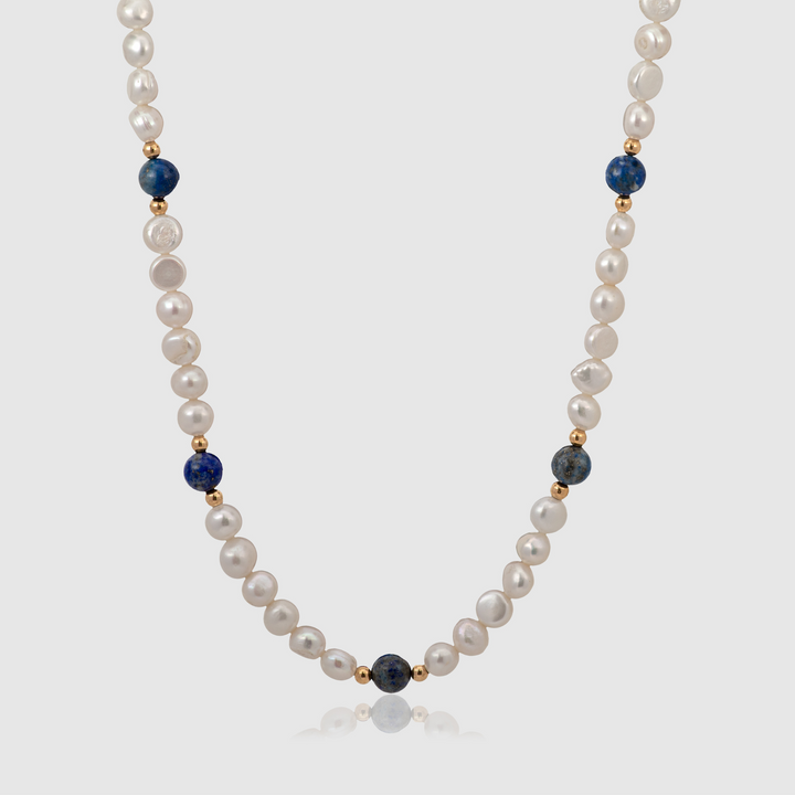 Lapis Lazuli - Genuine Pearls Necklaces