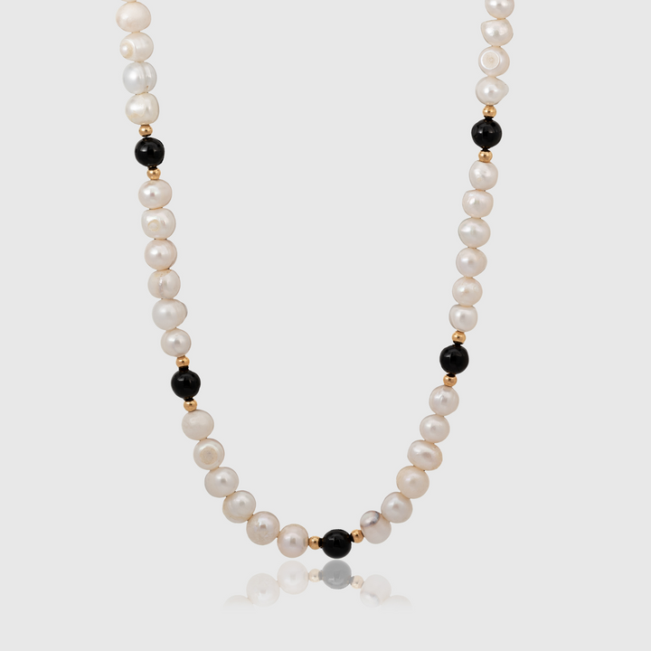 Onyx Black - Genuine Pearls Necklaces