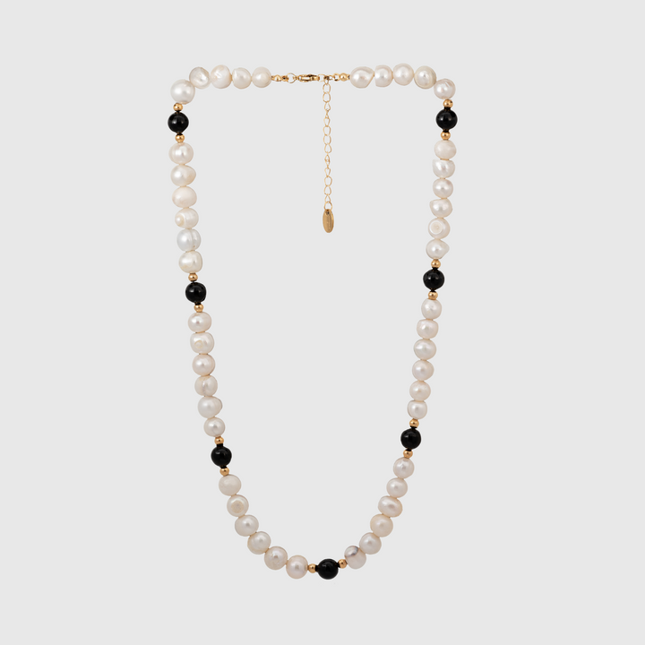 Onyx Black - Genuine Pearls Necklaces