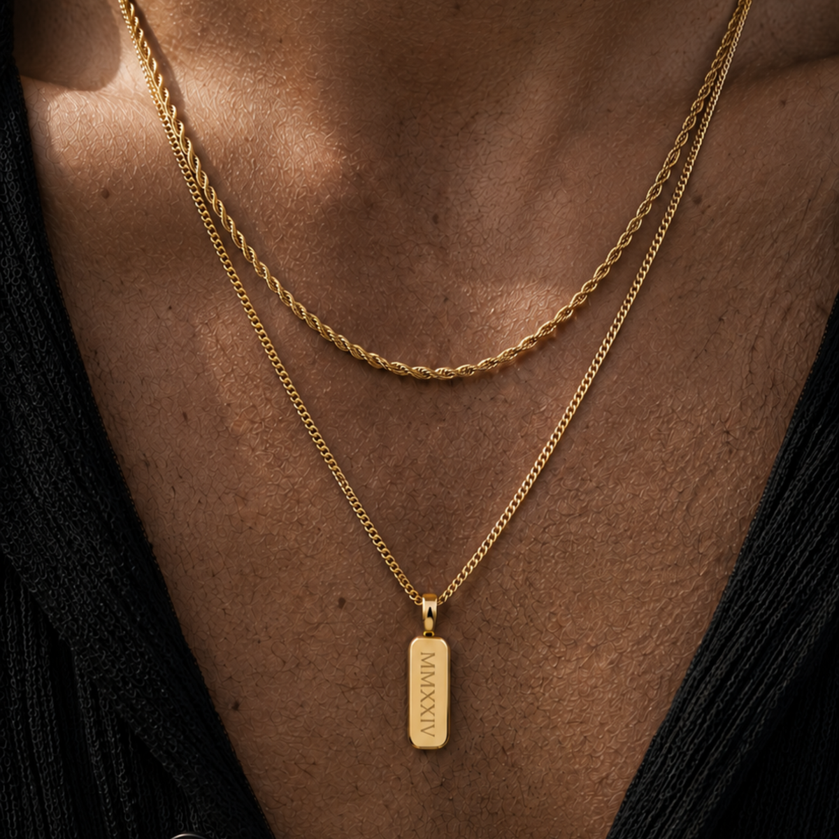Gold Totem Pendant Necklace