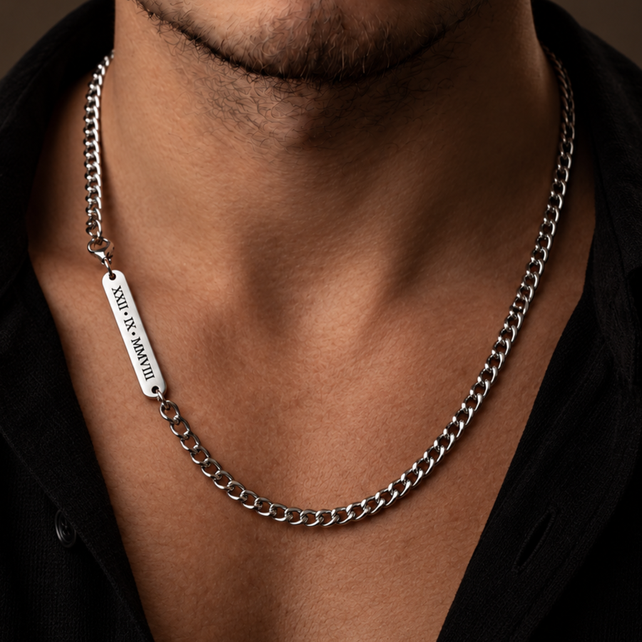 4mm Cuban Chain Necklace Silver