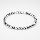 5mm Wheat Bracelet Silver