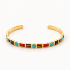 Gold Knightsbridge Bangle on a white background.