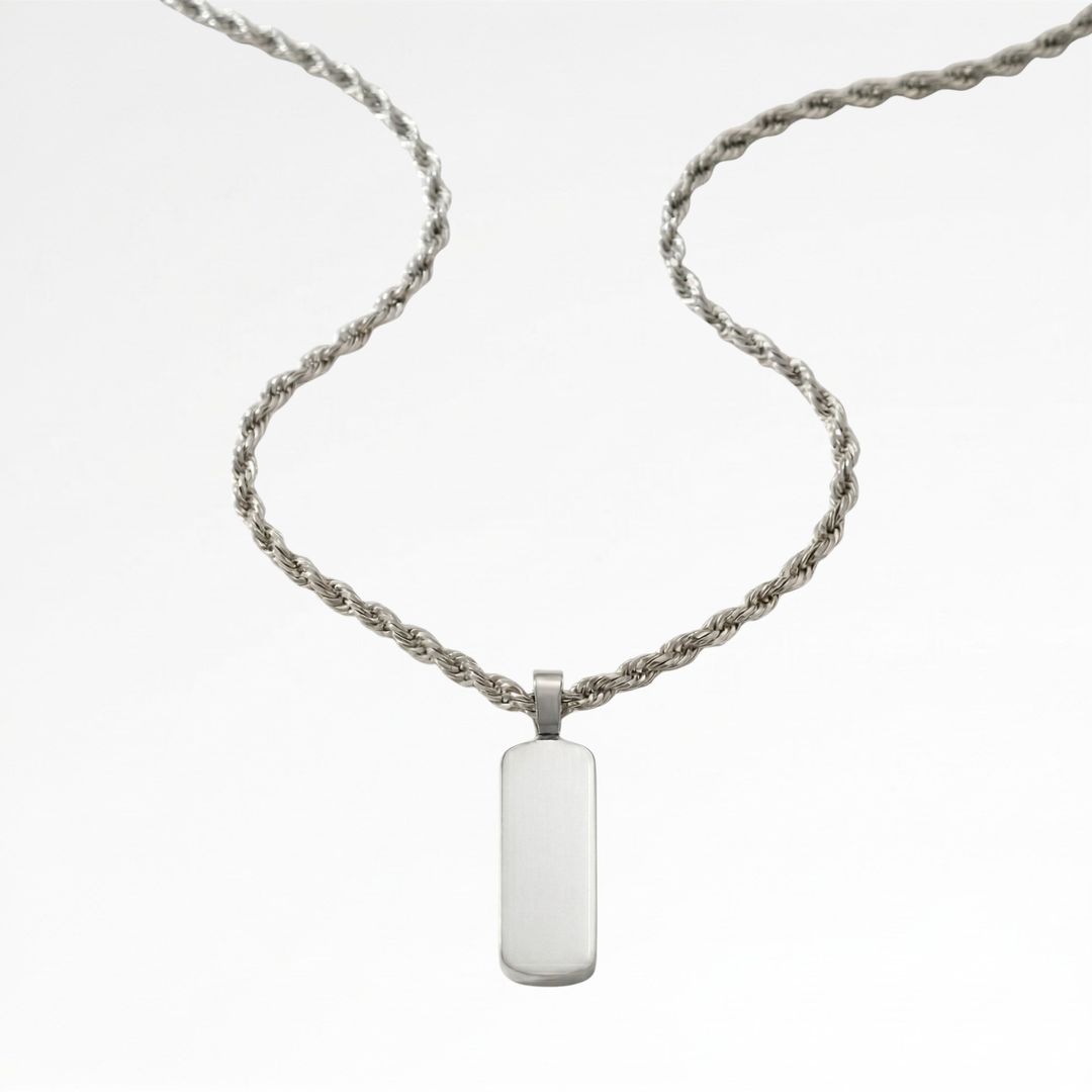 Silver Totem Pendant Necklace